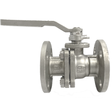 ANSI 150 SS316 flange end ball valve with lever handle