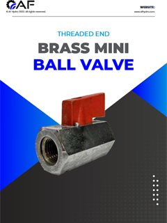 AF Hydro brass male by female mini ball valves catalogue cover