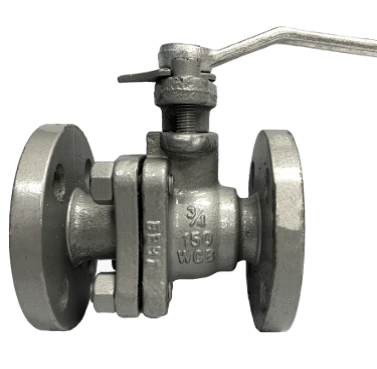 ANSI 150 cast steel flange end ball valve, A216 WCB body