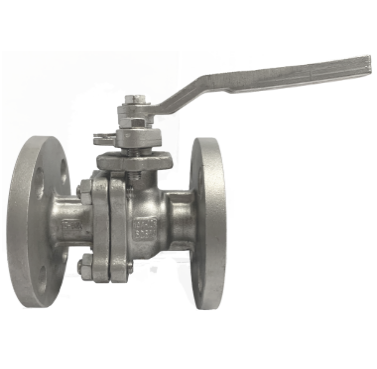 JIS 10K SS316 flange end ball valve with lever handle